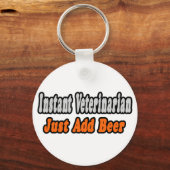 Dierenarts... Bier toevoegen Sleutelhanger (Voorkant)