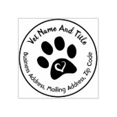 Dierenarts Business Kantoor Adres Rubber Stempel (Afrduk)
