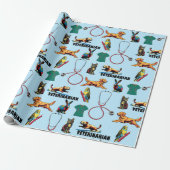 dierenarts cadeaupapier (Uitgerold)