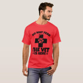 Dierenarts Citaat vintage T-shirt (Voorkant volledig)