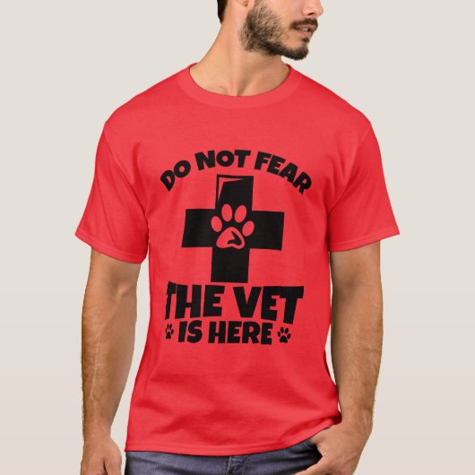 Dierenarts Citaat vintage T-shirt (Voorkant)