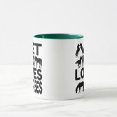 Dierenarts die van paarden houdt mok (Midden)