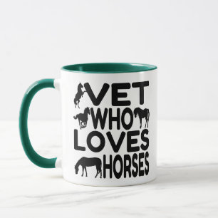 Dierenarts die van paarden houdt mok