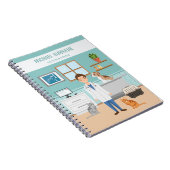 Dierenarts Dierenarts Dierenarts Blauw Notitieboek (Rechterzijde)