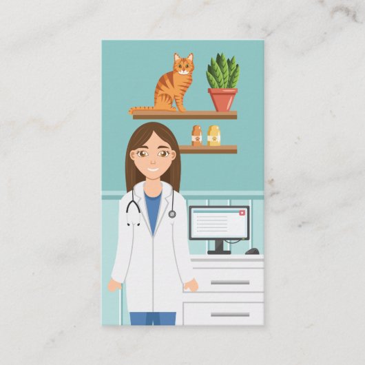 Dierenarts Dierenarts Dierenarts Dierenarts Dieren Visitekaartje (Voorkant)