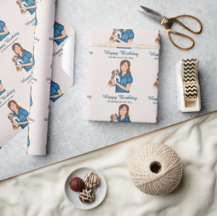 Dierenarts Dierenarts Dierenarts en Puppy Verjaard Cadeaupapier