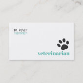 Dierenarts Dierenarts . Huisdieren / Hondenpoot Visitekaartje (Voorkant)