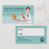 Dierenarts Dierenarts Man Cat Dog Custom Afsprakenkaartje (Voorkant / Achterkant)