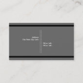 Dierenarts/Dierenartsenpraktijk, pootgrijs, zwart Visitekaartje (Achterkant)