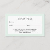 Dierenarts Dierenziekenhuis Aanwijzingsherinnering Afsprakenkaartje (Achterkant)