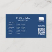 Dierenarts / Dierziekenhuis QR-code Visitekaartje (Achterkant)