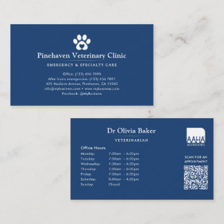 Dierenarts / Dierziekenhuis QR-code Visitekaartje