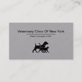 Dierenarts en dierenziekenhuis visitekaartje (Voorkant)