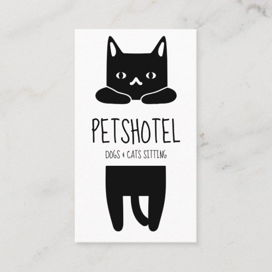 Dierenarts en Kattenopvang Visitekaartje (Voorkant)