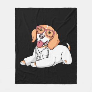dierenarts en medisch receptioniste fleece deken