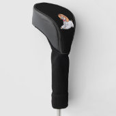 dierenarts en medisch receptioniste golfheadcover (Schuin)
