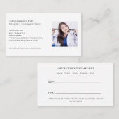 Dierenarts Foto Bedrijf & Afspraak Herinnering Visitekaartje (Voorkant / Achterkant)