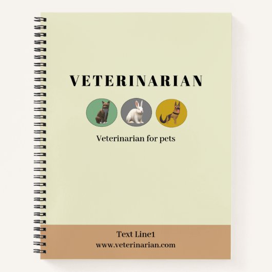Dierenarts Geel Notitieboek (Voorkant)