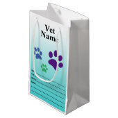 Dierenarts Geneeskunde of Voorschrift Uitvoeren Za Klein Cadeauzakje (Voorkant Gekanteld)