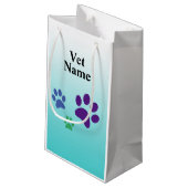 Dierenarts Geneeskunde of Voorschrift Uitvoeren Za Klein Cadeauzakje (Achterkant Gekanteld)