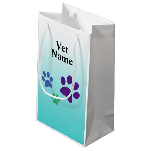 Dierenarts Geneeskunde of Voorschrift Uitvoeren Za Klein Cadeauzakje (Achterkant Gekanteld)