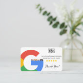 Dierenarts Google Review Sjabloon met QR-code Visitekaartje (Staand voorkant)