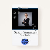 Dierenarts Groomer Pet Dog Cat Business Badge (Voorkant)