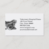 Dierenarts Grote dieren en vee Visitekaartje (Achterkant)