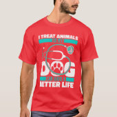 Dierenarts Hond vrienden meisje T-shirt (Voorkant)