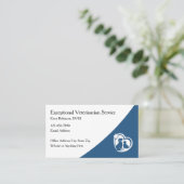 Dierenarts Huisdier Aanstelling Visitekaartjes (Staand voorkant)