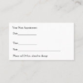 Dierenarts Huisdier Aanstelling Visitekaartjes (Achterkant)