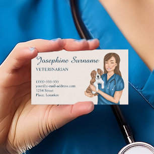 Dierenarts Huisdier Dierenarts Dokter Vrouwelijke  Visitekaartje