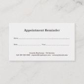 Dierenarts, huisdier, Kleurenvierkanten Afspraakka Visitekaartje (Voorkant)