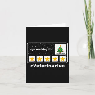 Dierenarts Ik werk voor kerstvakantie 5 st Kaart