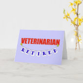 Dierenarts in ruste kaart (Gele Bloem)