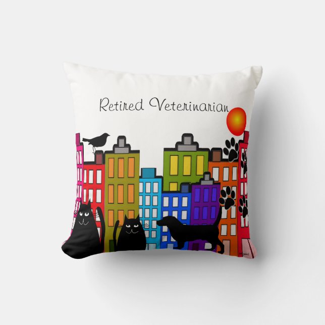 Dierenarts in ruste kussen (Voorkant)