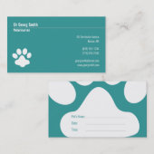 dierenarts | Info Afsprakenkaartje (Voorkant / Achterkant)