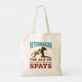Dierenarts Joke The Ace of Spays Tote Bag (Achterkant)