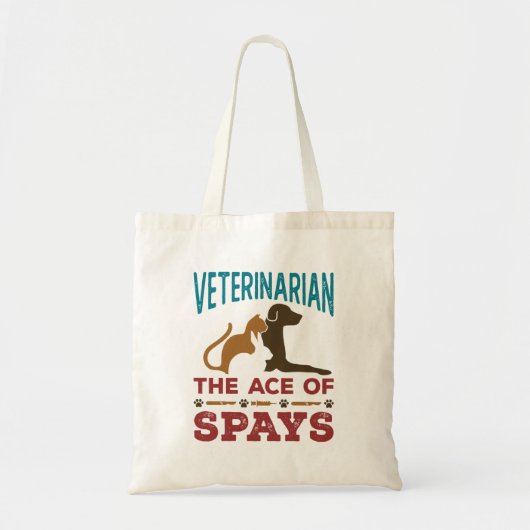 Dierenarts Joke The Ace of Spays Tote Bag (Voorkant)