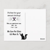 Dierenarts Kat Met Stethoscoop Briefkaart (Achterkant)