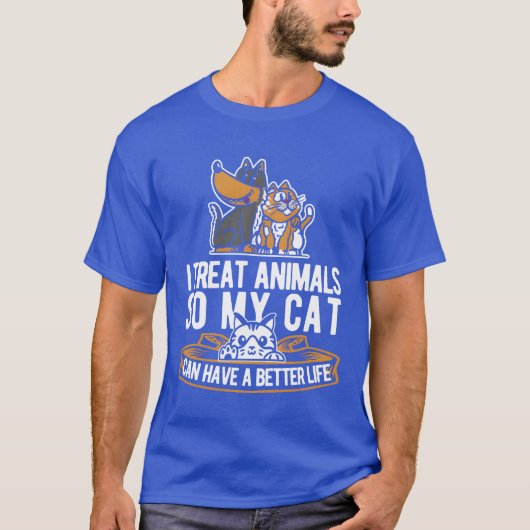 Dierenarts Kattencadeau T-shirt (Voorkant)