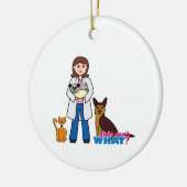 dierenarts keramisch ornament (Links)