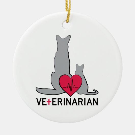 dierenarts keramisch ornament (Voorkant)
