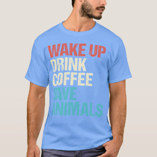 Dierenarts Koffie Dierenarts Dieren familie T-shirt