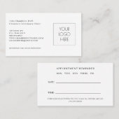 Dierenarts Logo Business & Afspraak Herinnering Visitekaartje (Voorkant / Achterkant)