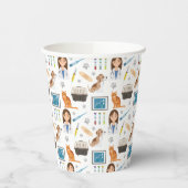 Dierenarts Medisch dierenarts DVM patroon Papieren Bekers (Links)