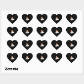 Dierenarts Medische Receptionist Hart Sticker (Vel)