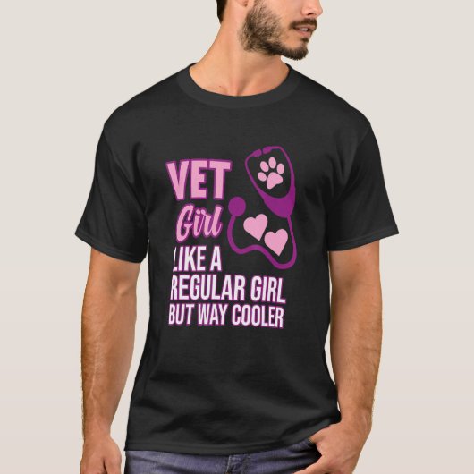 Dierenarts Meisje Dierenarts Dier G T-shirt (Voorkant)