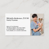 Dierenarts met hond visitekaartje (Voorkant)