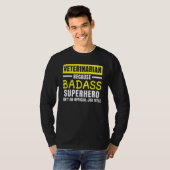 Dierenarts omdat superheld geen professie-anma t-shirt (Voorkant volledig)